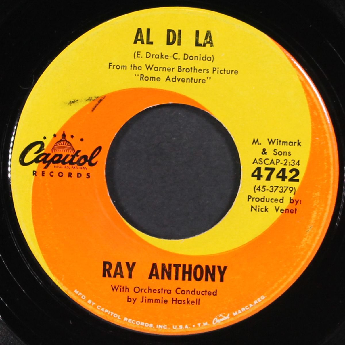 worried mind / al di la by RAY ANTHONY