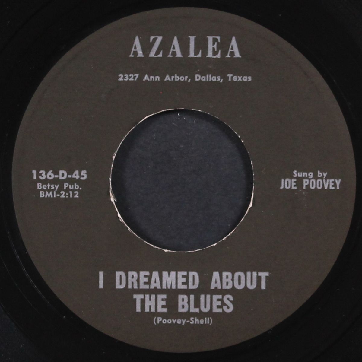 i dreamed about the blues / the secret me by JOE POOVEY