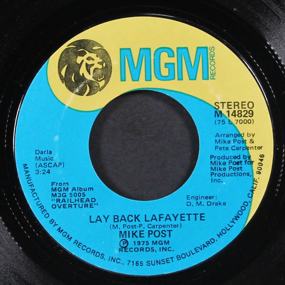 manhattan spiritual / lay back lafayette by MIKE POST