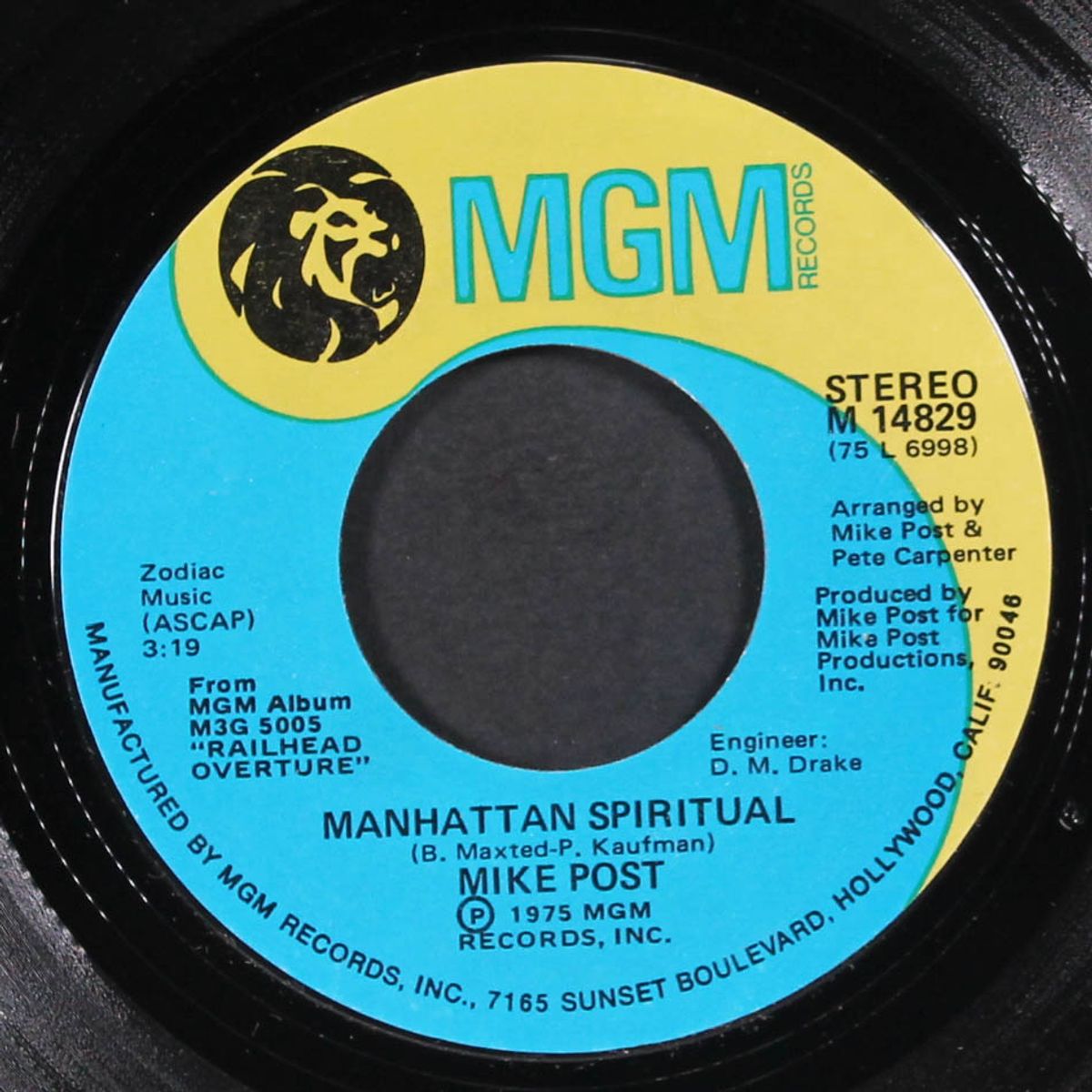 manhattan spiritual / lay back lafayette by MIKE POST