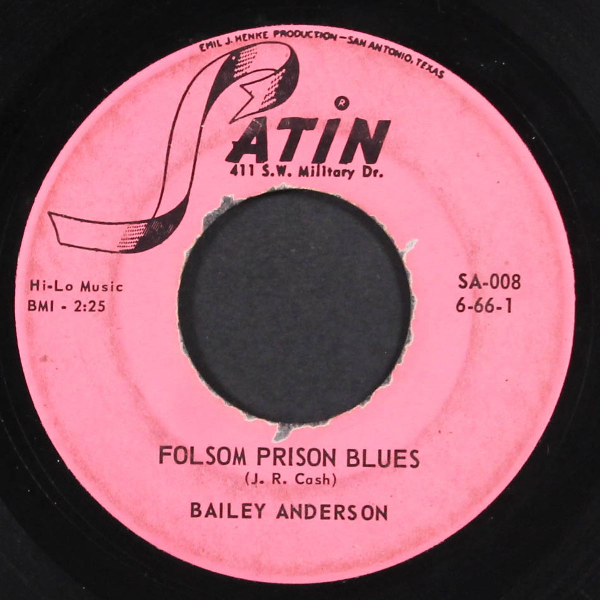 folsom prison blues / they'll never take her love by BAILEY ANDERSON