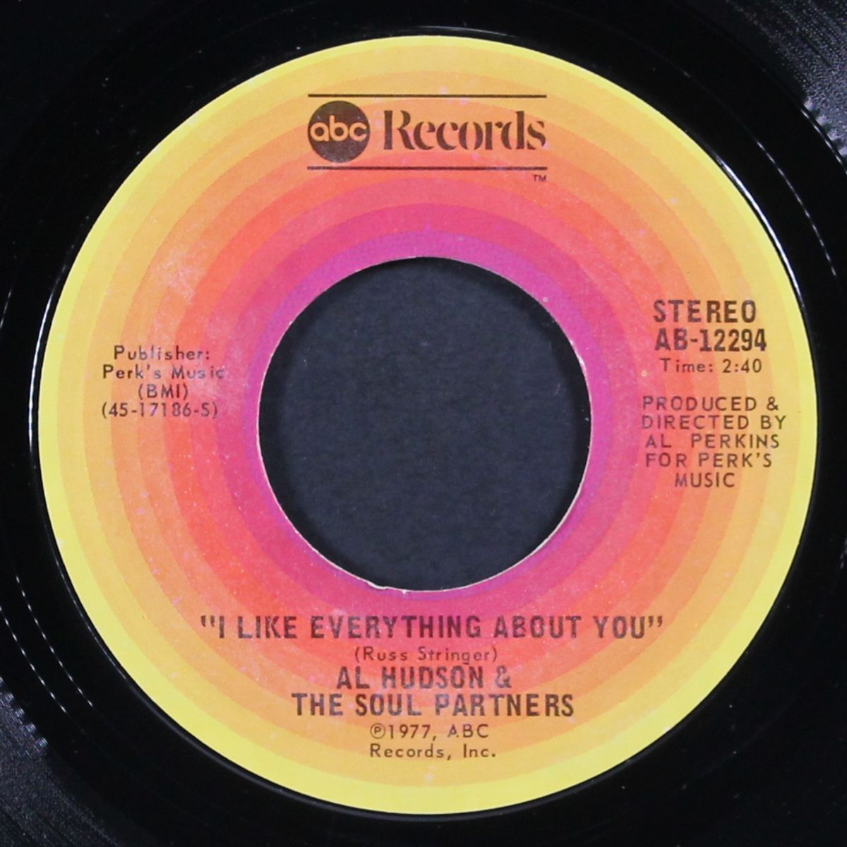 why must we say goodbye / i like everything about you by AL HUDSON & SOUL PARTNERS