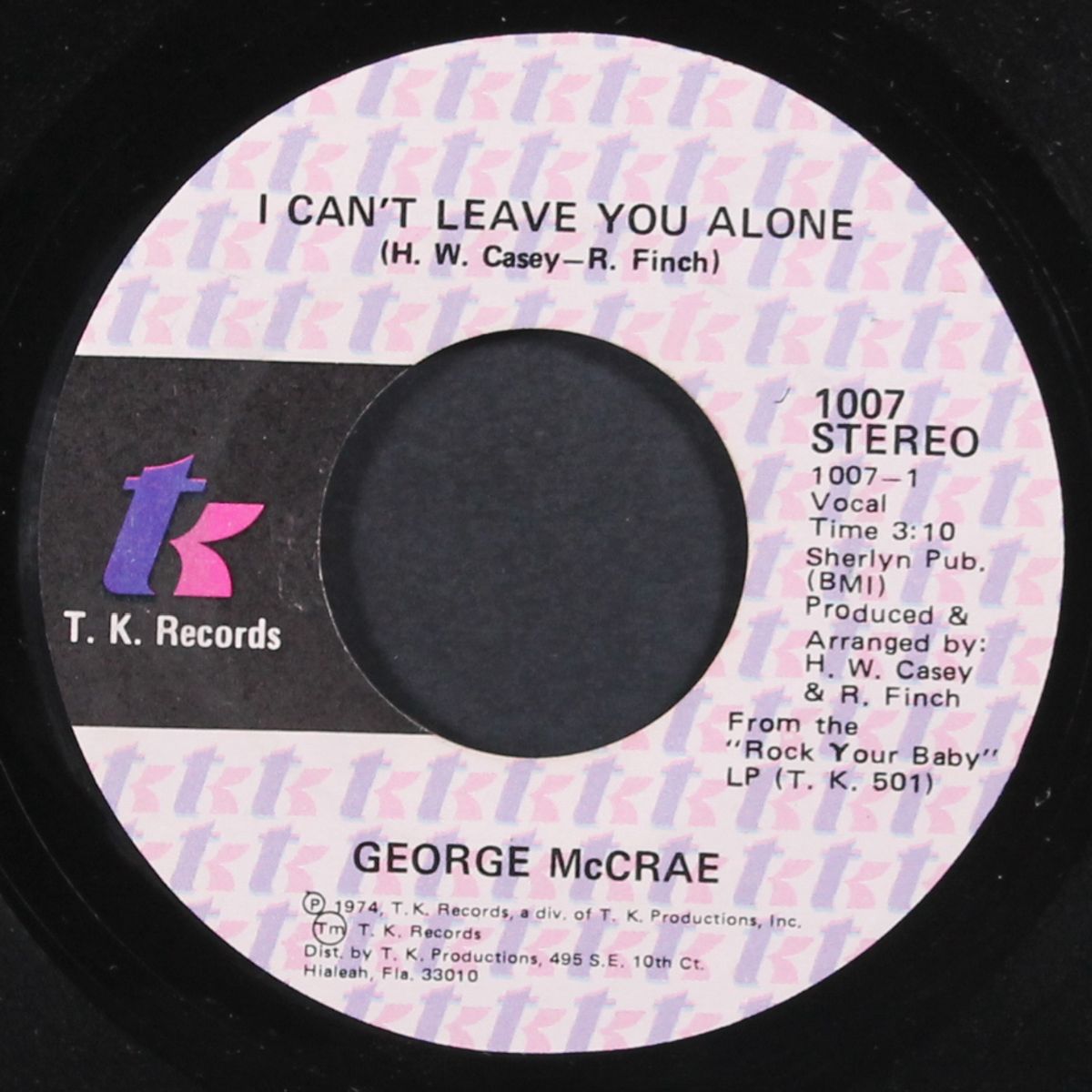 i get lifted / i can't leave you alone by GEORGE MCCRAE