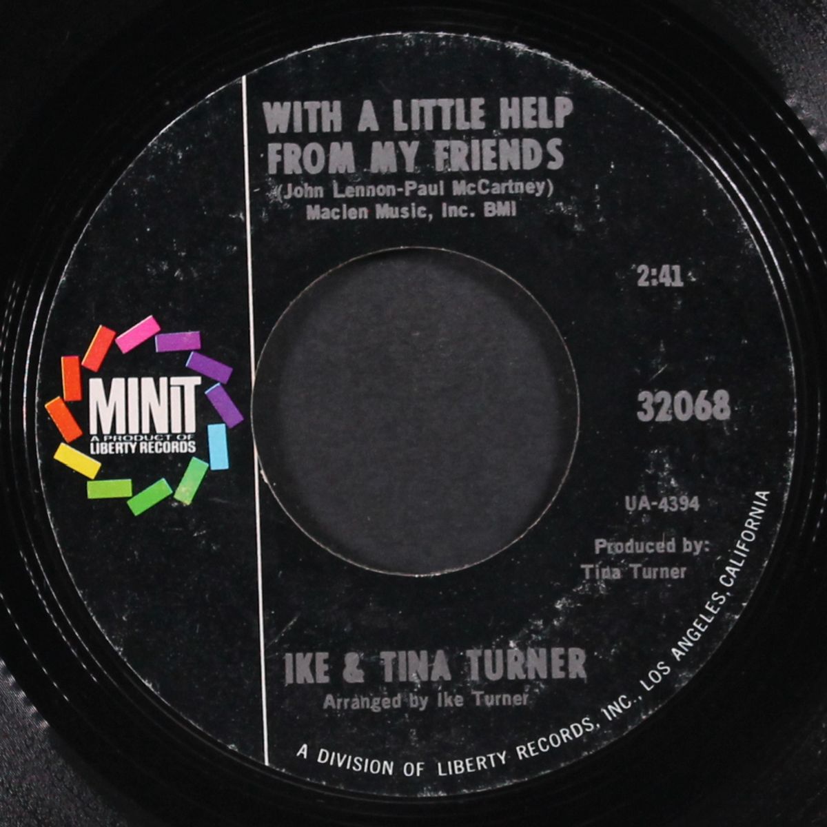 i wish it would rain / with a little help from my friends by IKE & TINA TURNER