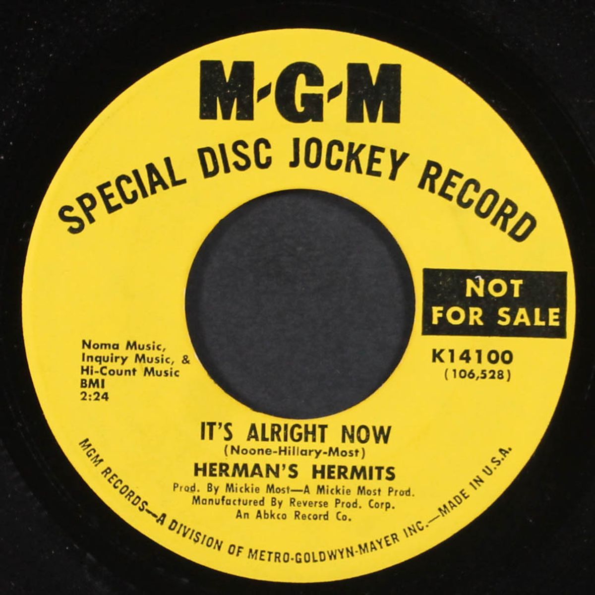 (here comes) the star / it's alright now by HERMAN'S HERMITS