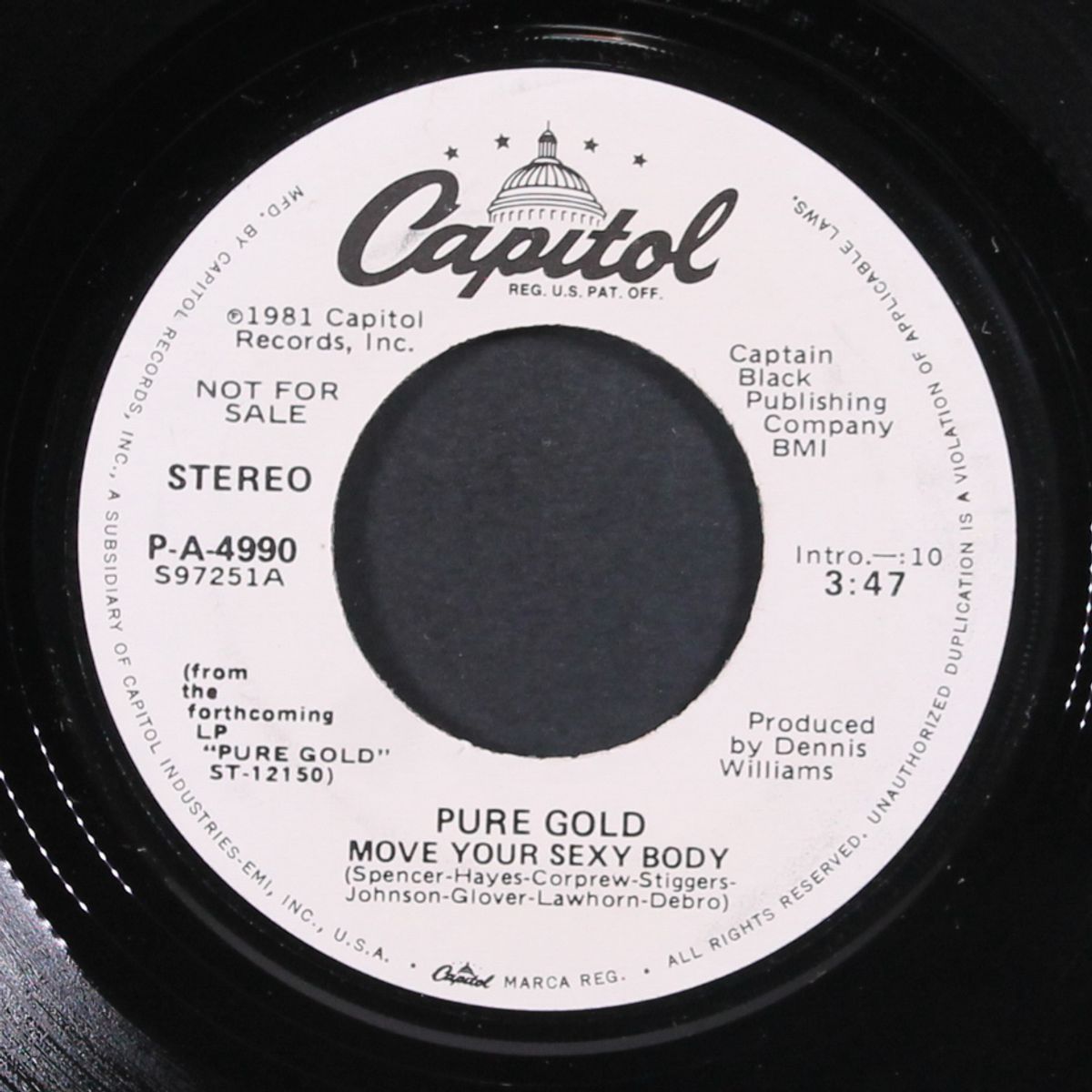 move your sexy body / same by PURE GOLD