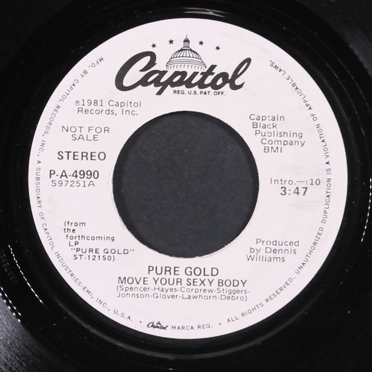 move your sexy body / same by PURE GOLD