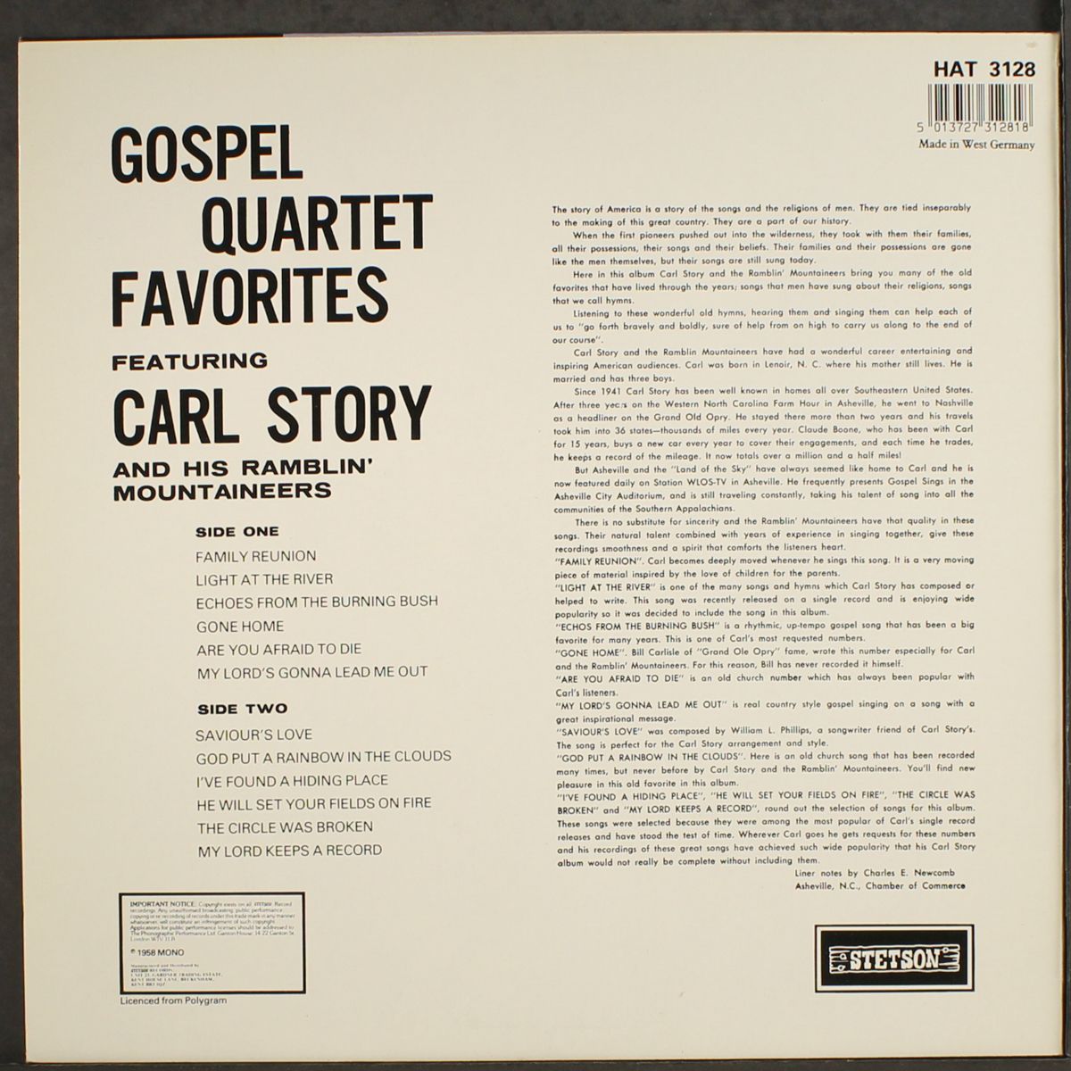 gospel quartet favorites by CARL STORY