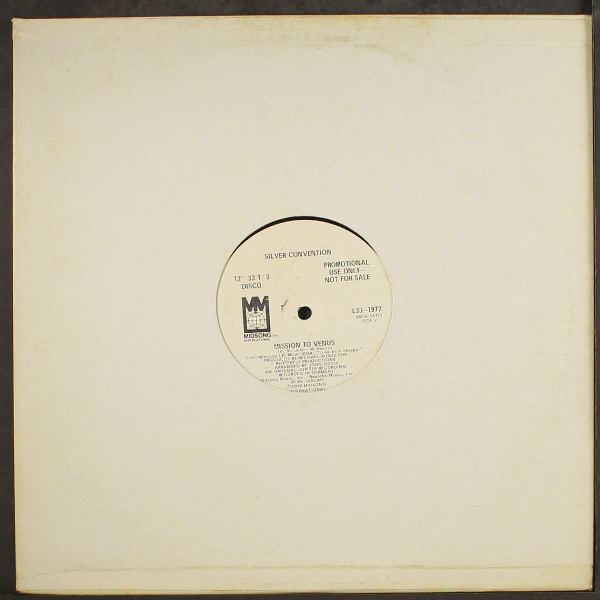 spend the night with me / mission to venus by SILVER CONVENTION