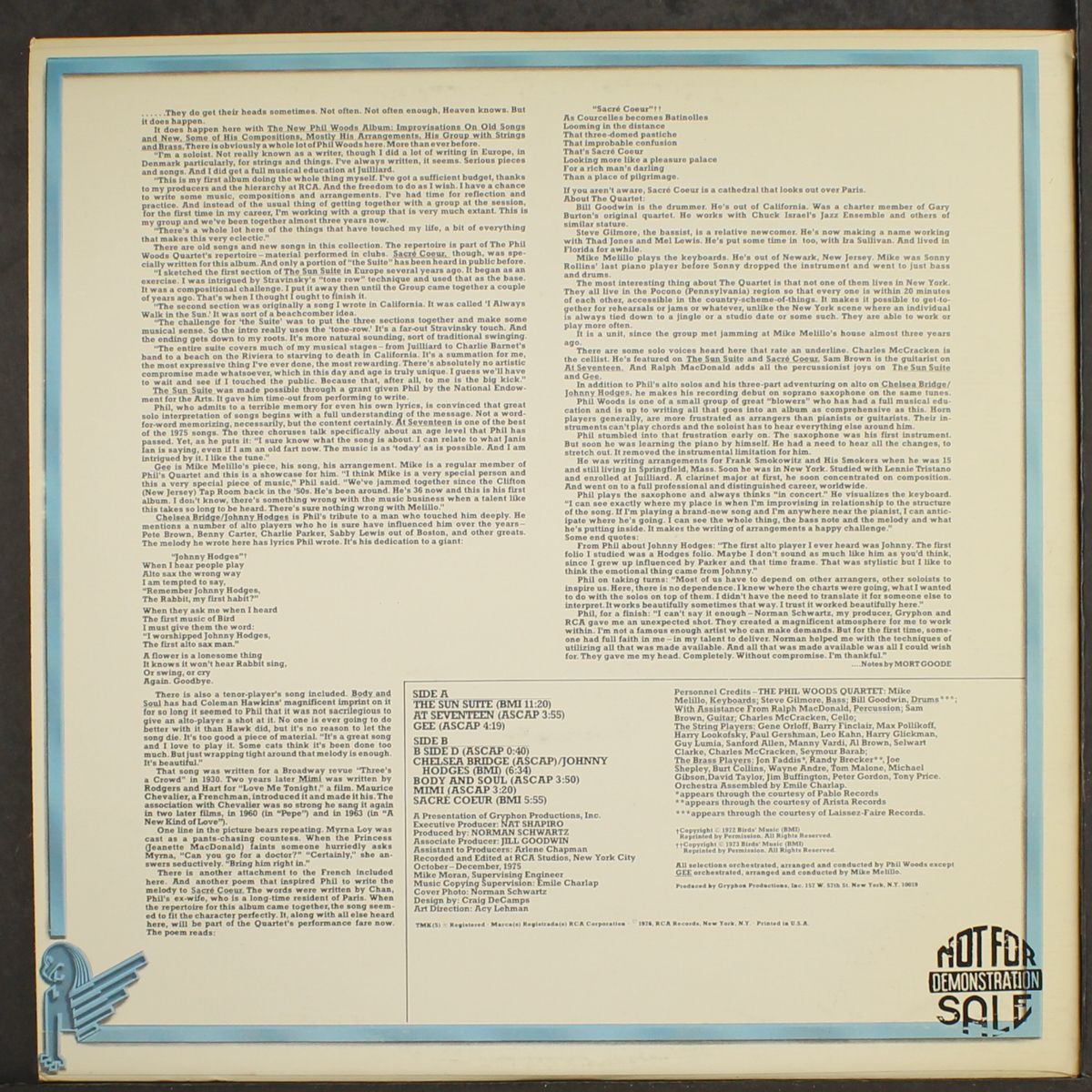 the new album by PHIL WOODS