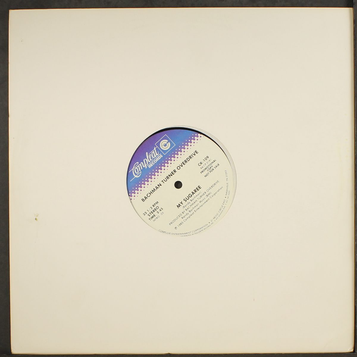 my sugaree by BACHMAN-TURNER OVERDRIVE