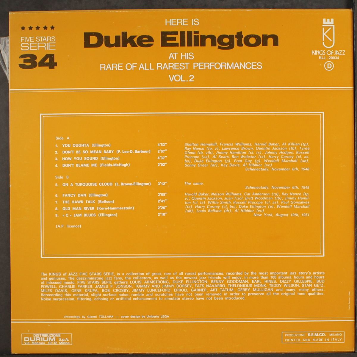 rare of all rarest performances, vol. 2 by DUKE ELLINGTON