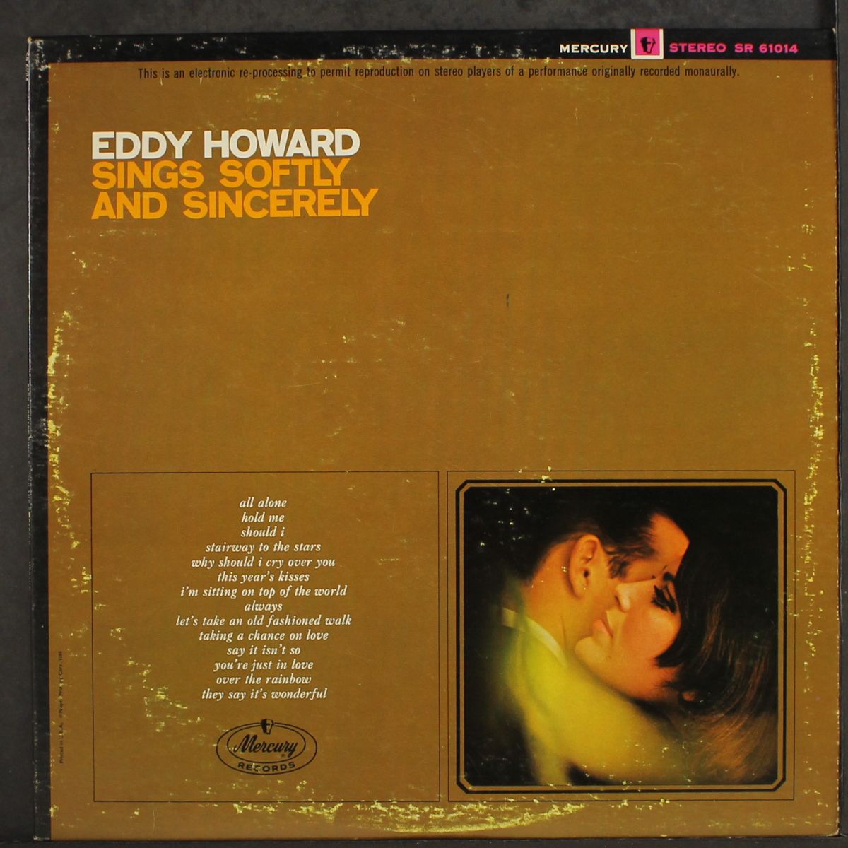 sings softly & sincerely by EDDY HOWARD