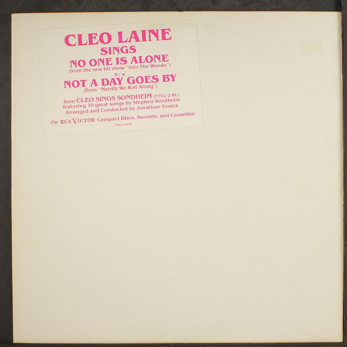 no one is alone / not a day goes by by CLEO LAINE