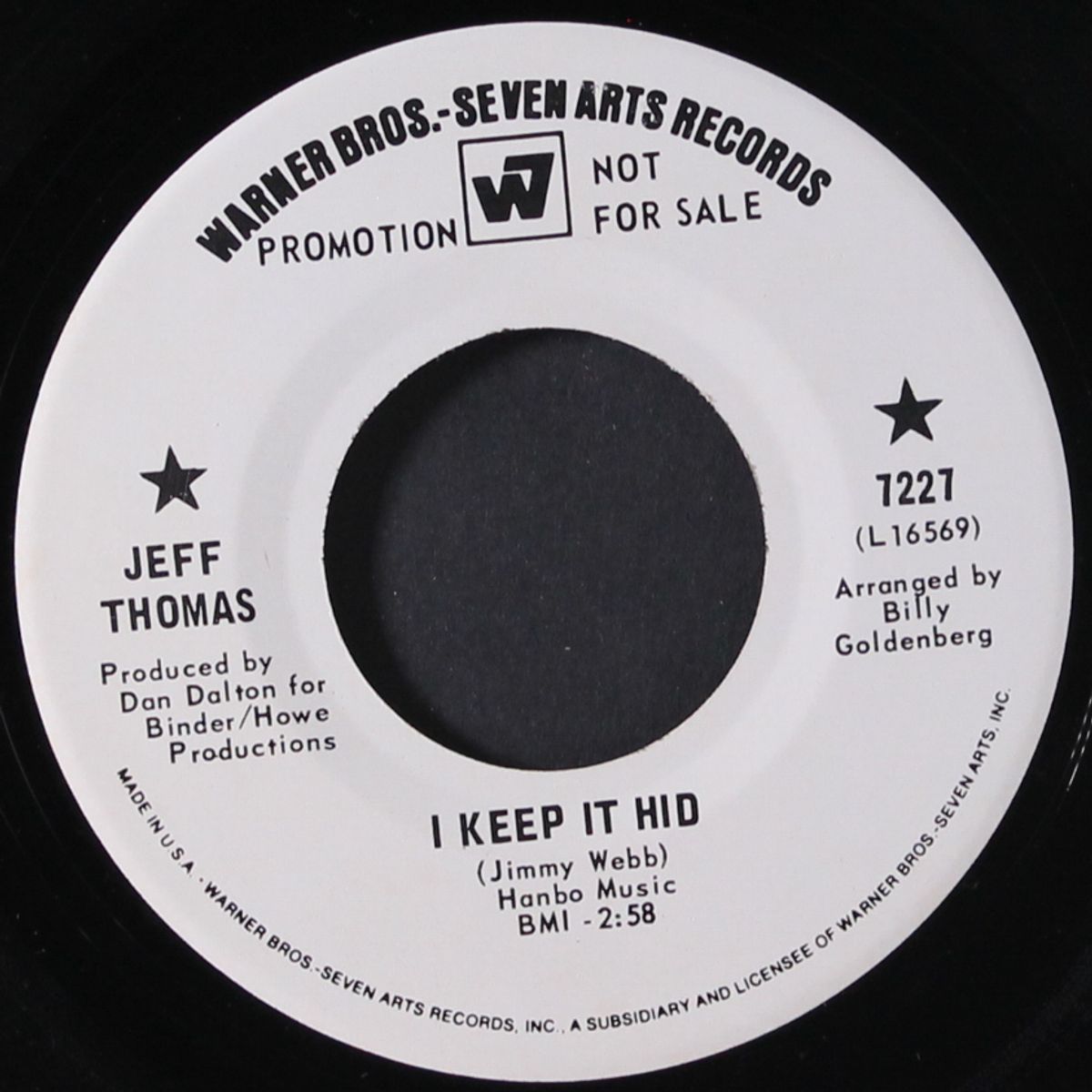 happy just to be with you / i keep it hid by JEFF THOMAS