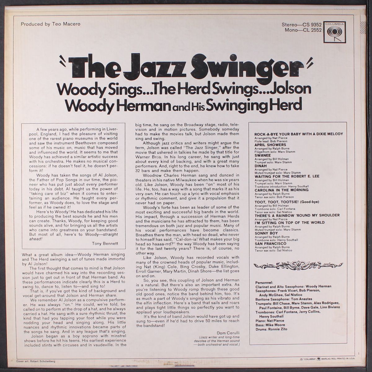 the jazz swinger by WOODY HERMAN