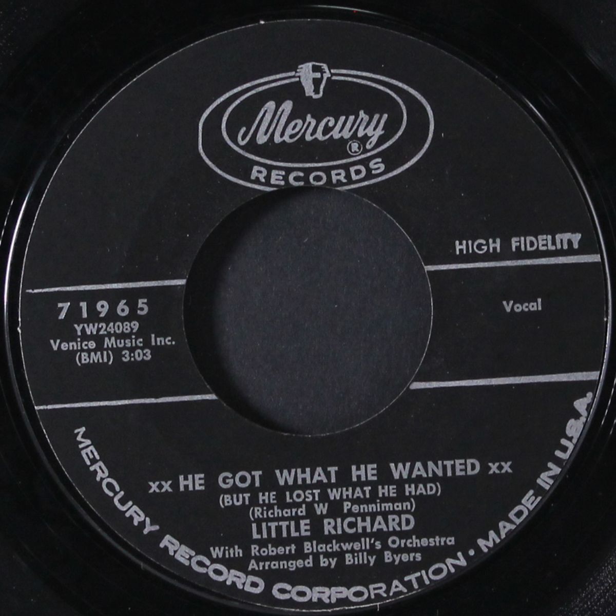 he got what he wanted / why don't you change your ways by LITTLE RICHARD