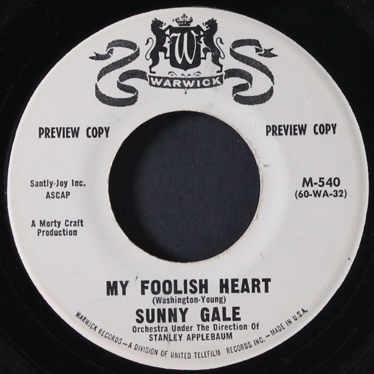 church bells may ring / my foolish heart by SUNNY GALE
