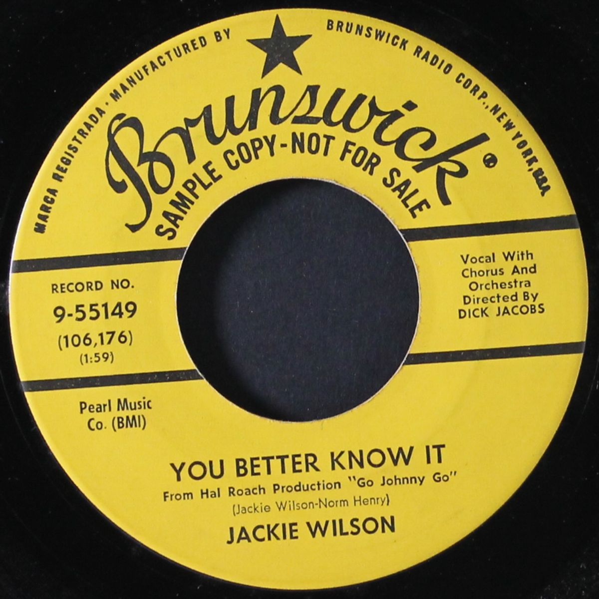 you better know it / never go away by JACKIE WILSON