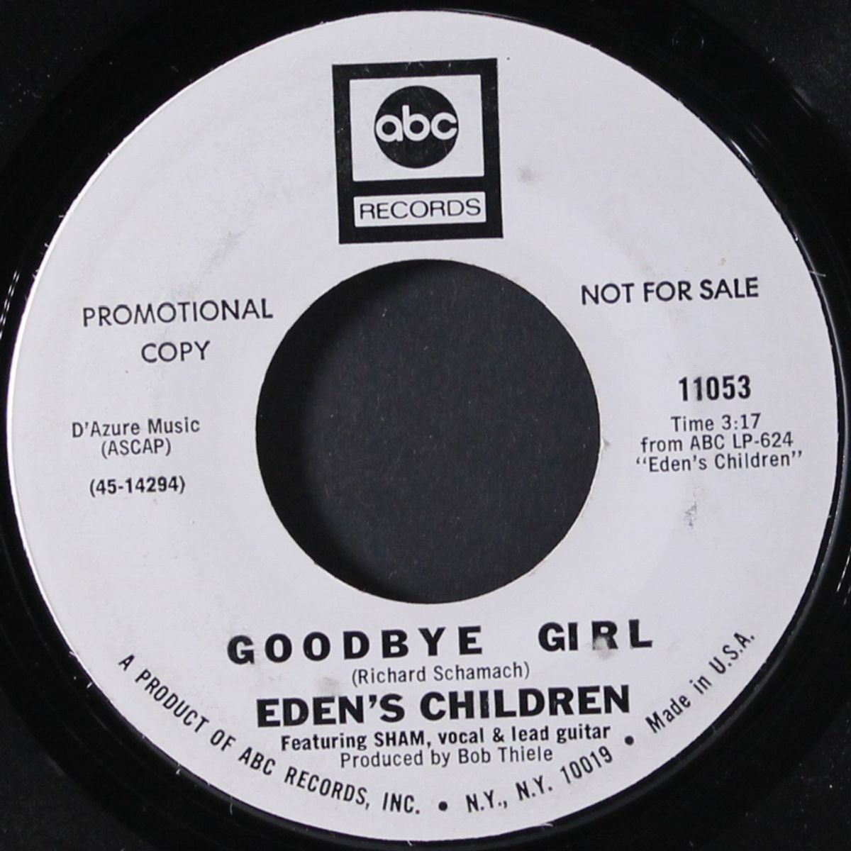 goodbye girl / just let go by EDEN'S CHILDREN
