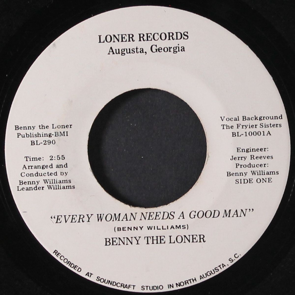 every woman needs a good man / good, good loving by BENNY THE LONER