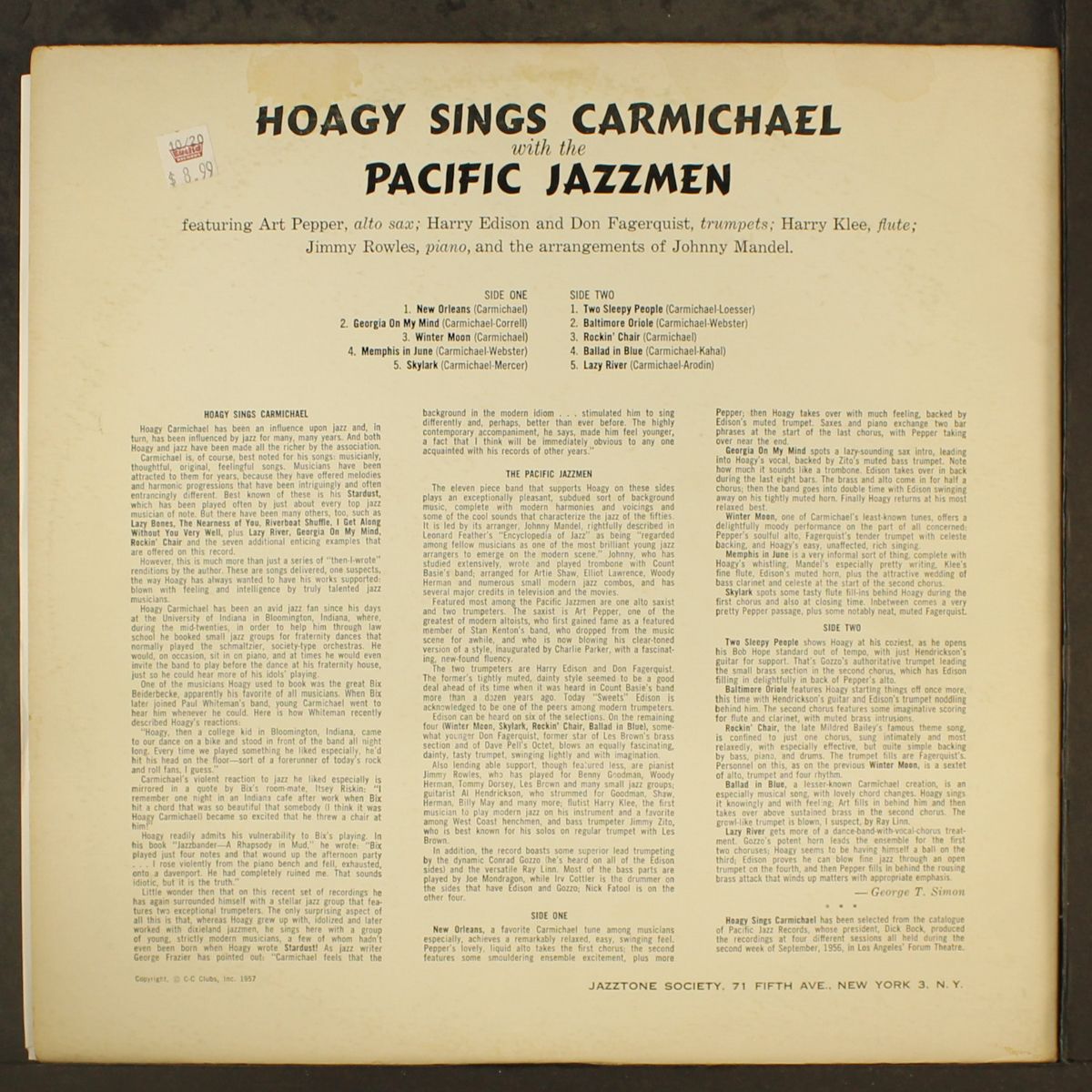 hoagy sings carmichael by HOAGY CARMICHAEL
