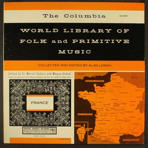 ALAN LOMAX, CL. MARCEL-DUBOIS, MAGUY ANDRAL