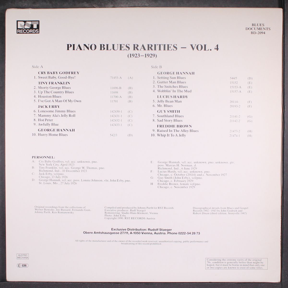 piano blues rarities, vol. 4 by VARIOUS