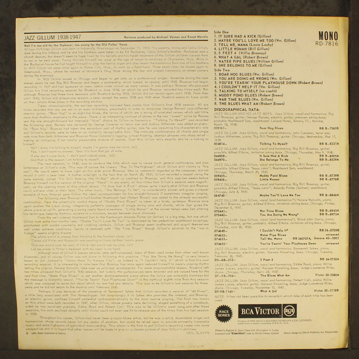 1938/47 by JAZZ GILLUM