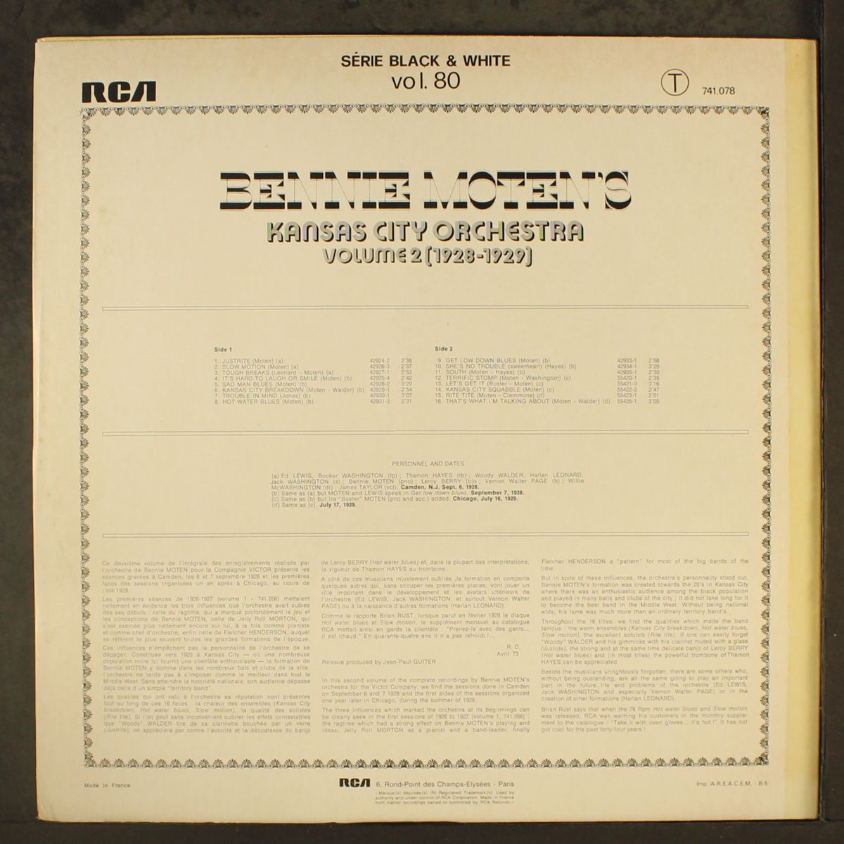 vol. 2, 1928-1929 by BENNIE MOTEN