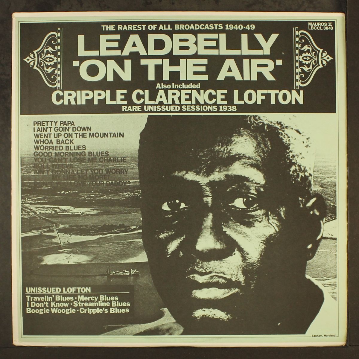 on the air by LEADBELLY / CRIPPLE CLARENCE LOFTON