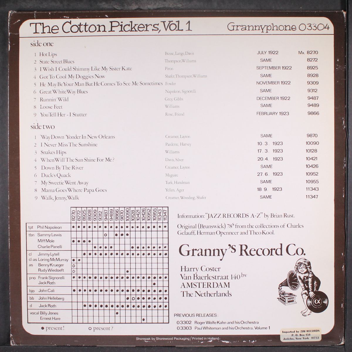 vol. 1 by COTTON PICKERS