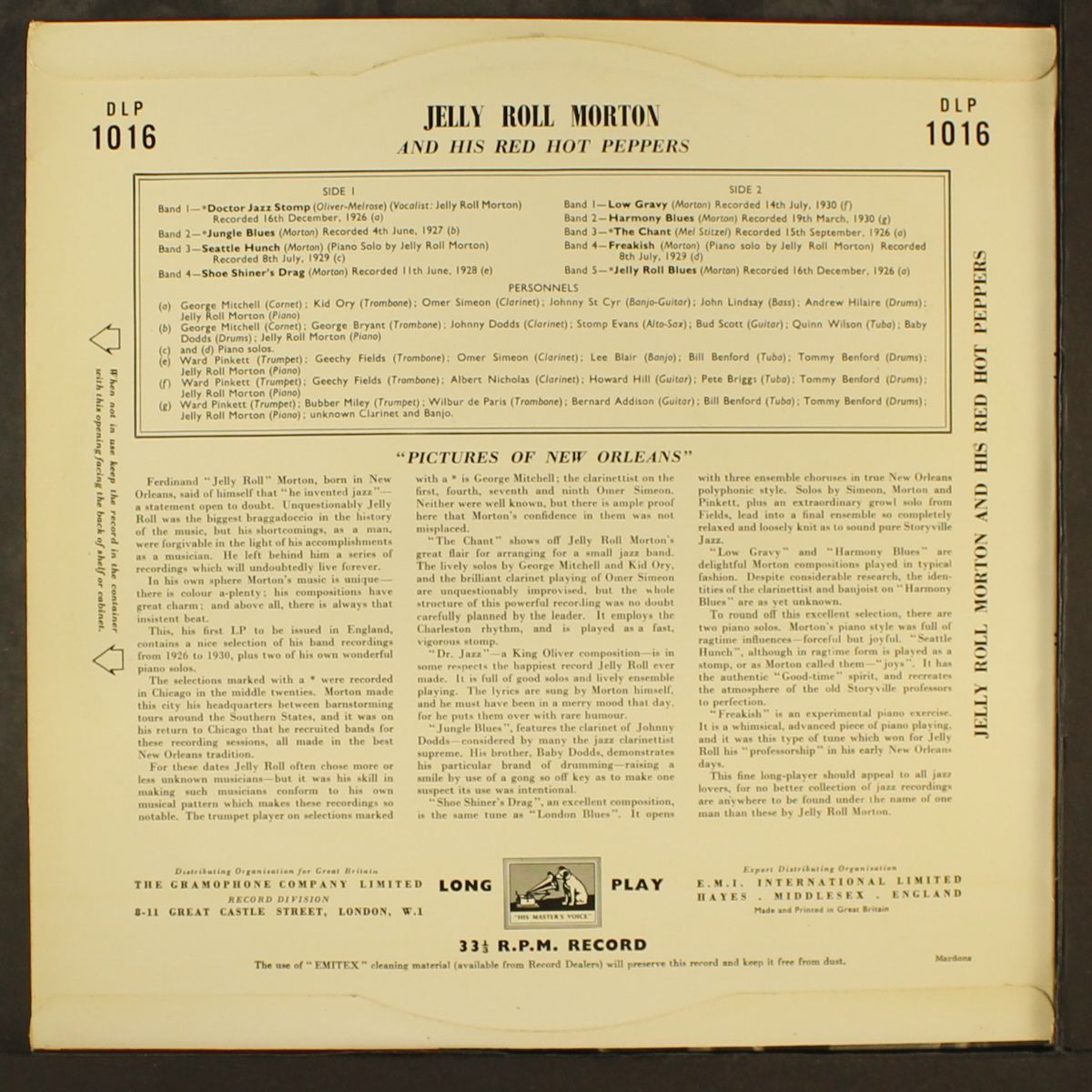 and his red hot peppers by JELLY ROLL MORTON
