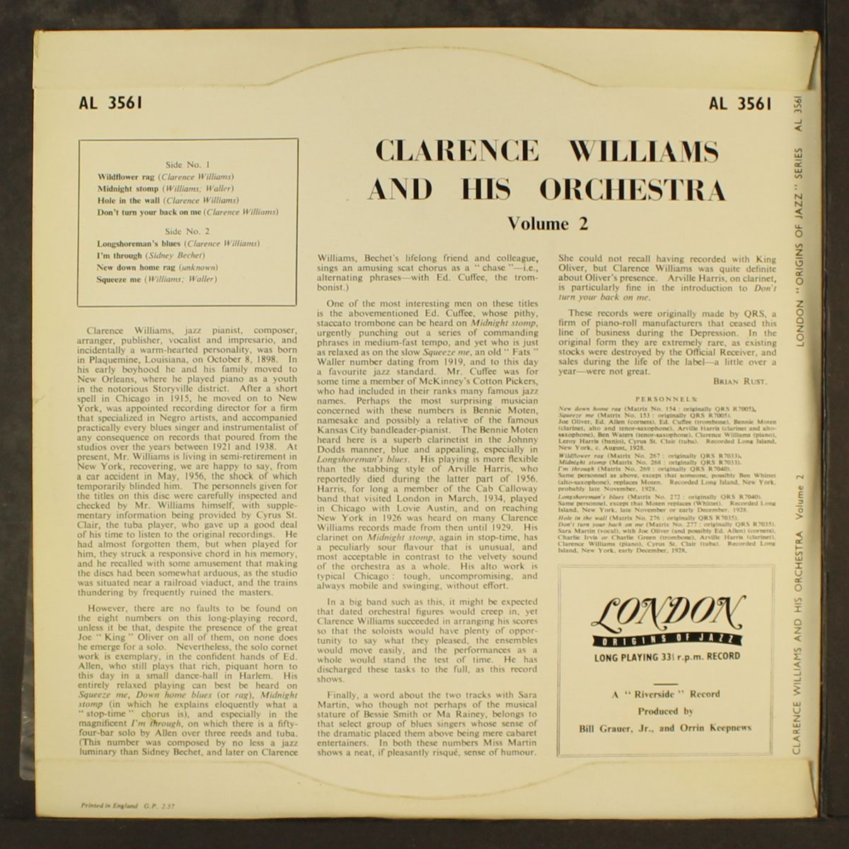vol. 2 by CLARENCE WILLIAMS