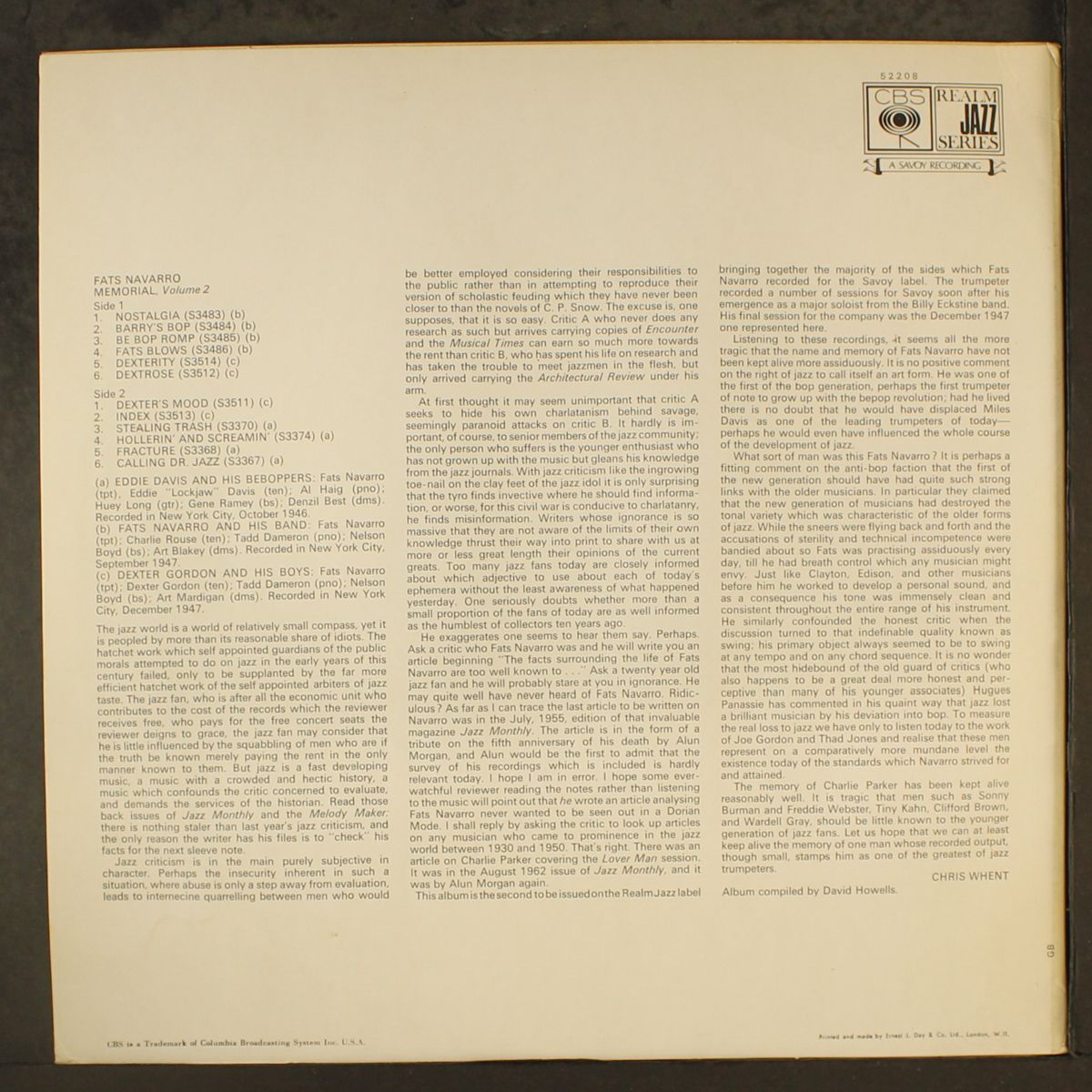 fats navarro memorial, vol. 2 by FATS NAVARRO
