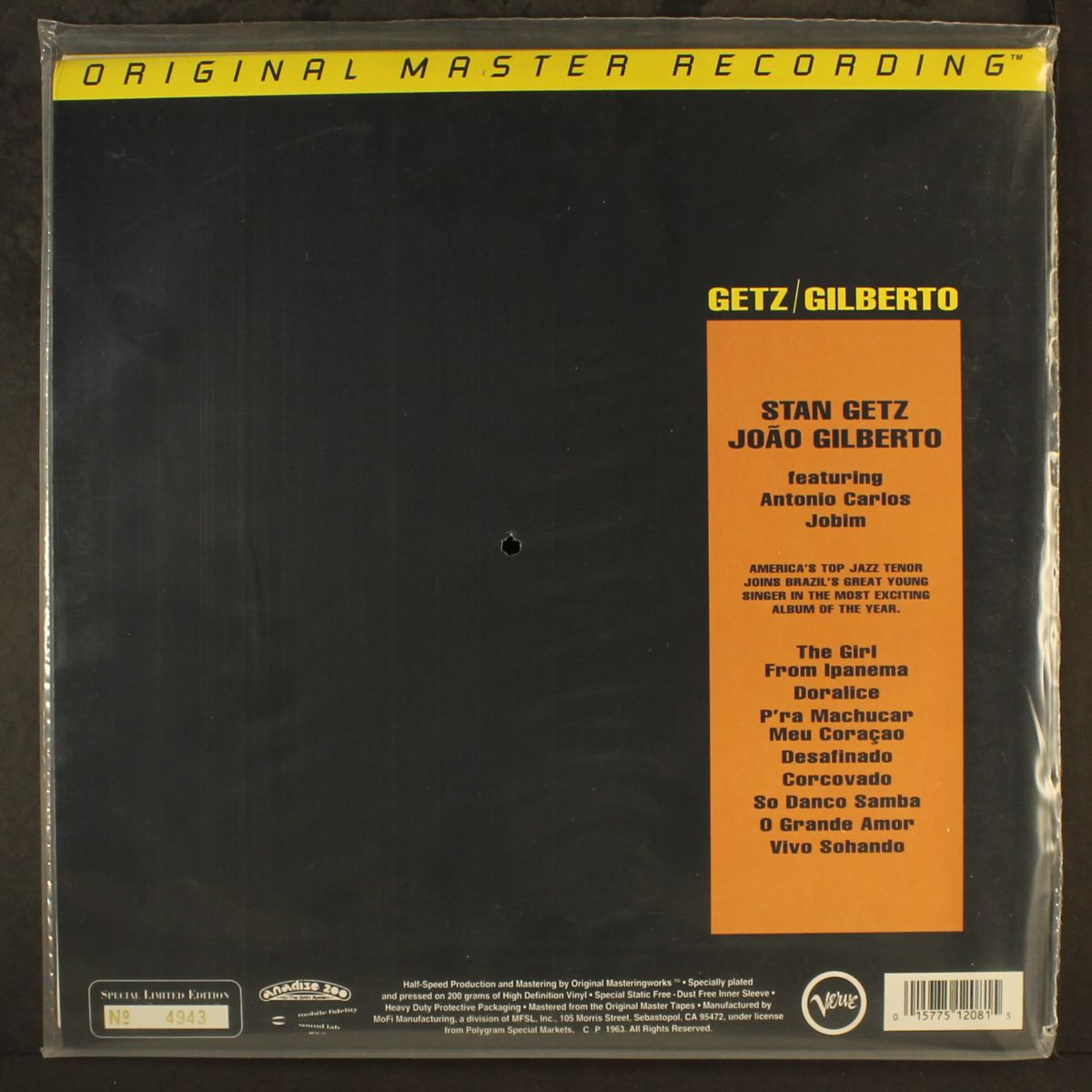 getz / gilberto by STAN GETZ/JOAO GILBERTO