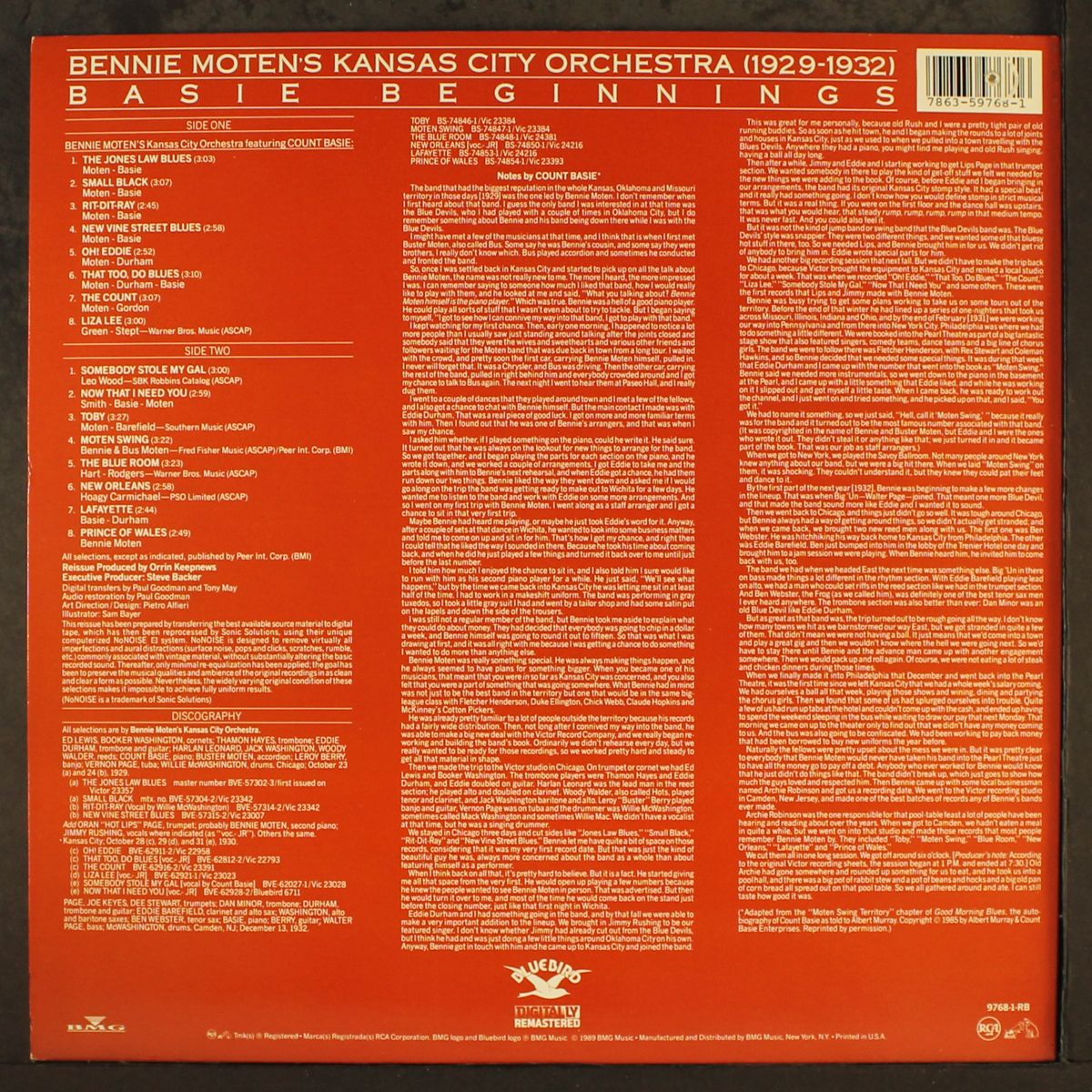 basie beginnings by BENNIE MOTEN