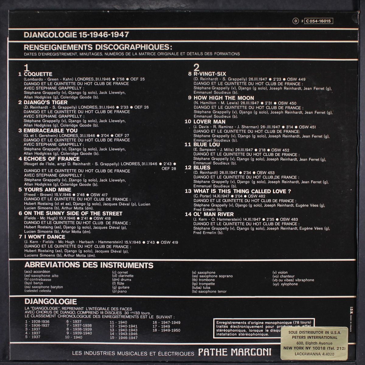 djangologie 15 (1946-1947) by DJANGO REINHARDT