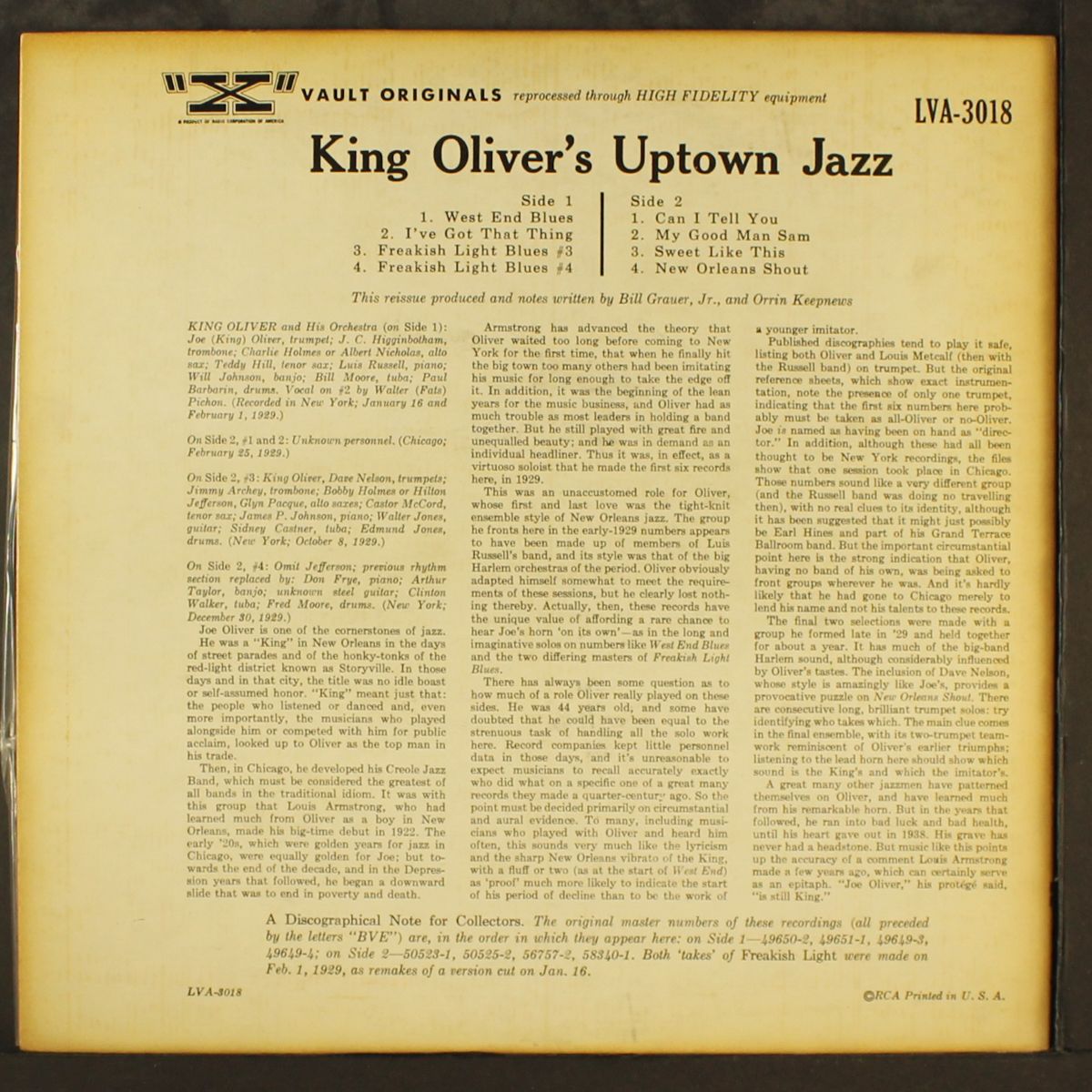 the harlem period... by KING OLIVER