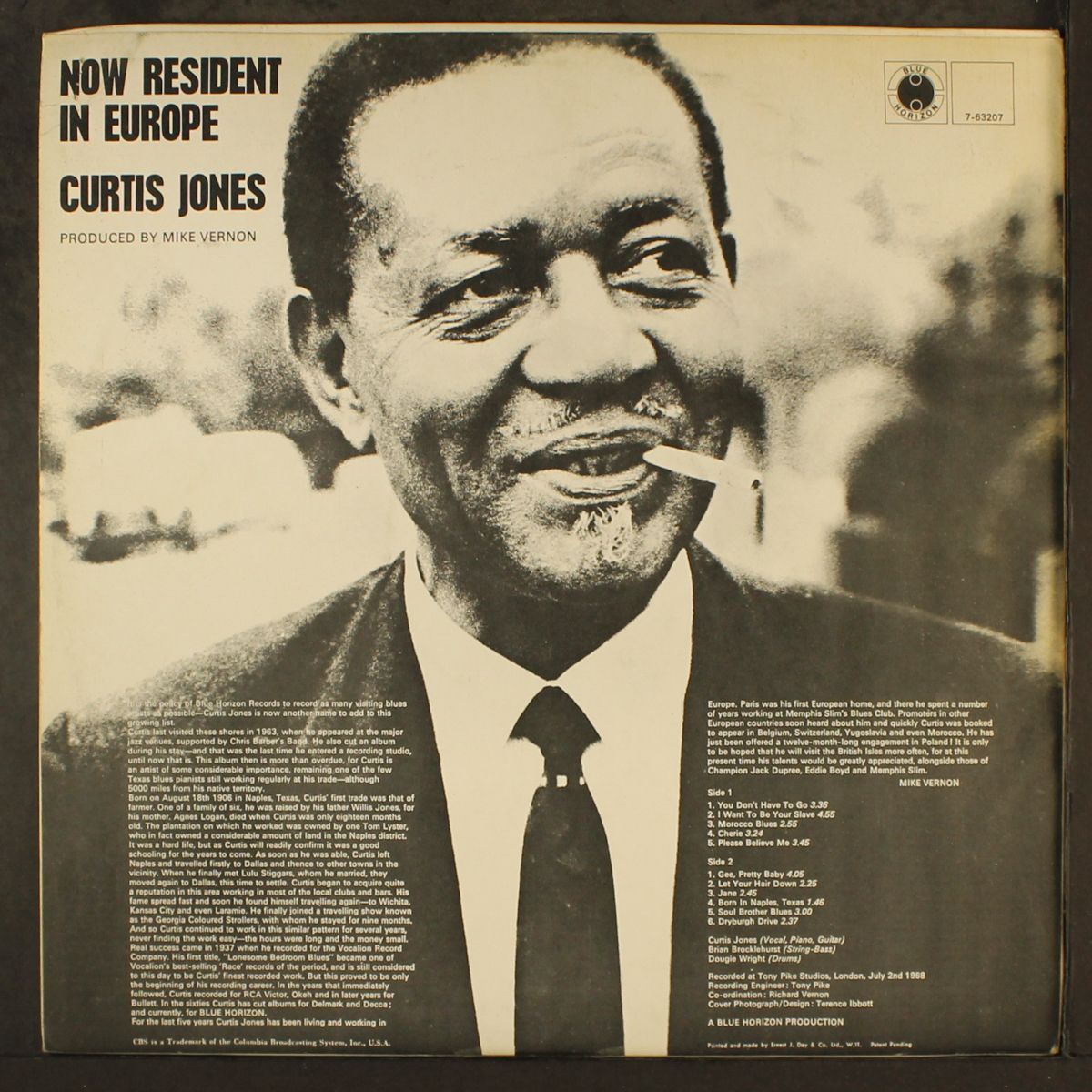 now resident in europe by CURTIS JONES