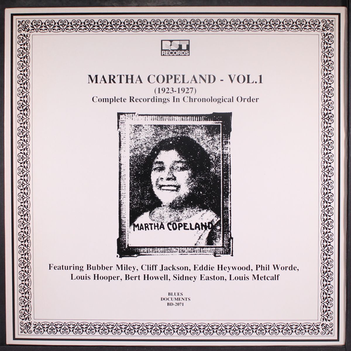 complete recordings, 1923-27 by MARTHA COPELAND