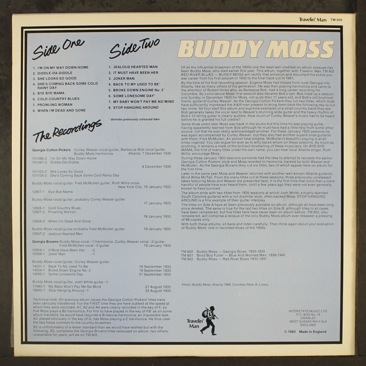 georgia blues by BUDDY MOSS