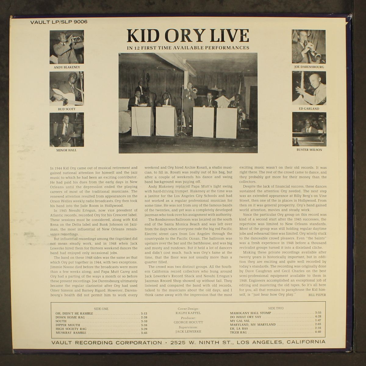 live by KID ORY