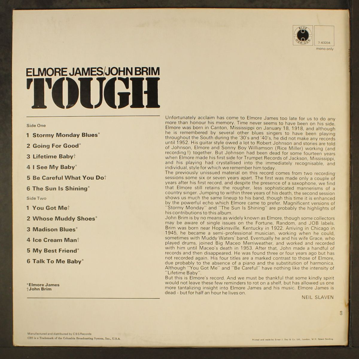 tough by ELMORE JAMES & JOHN BRIM