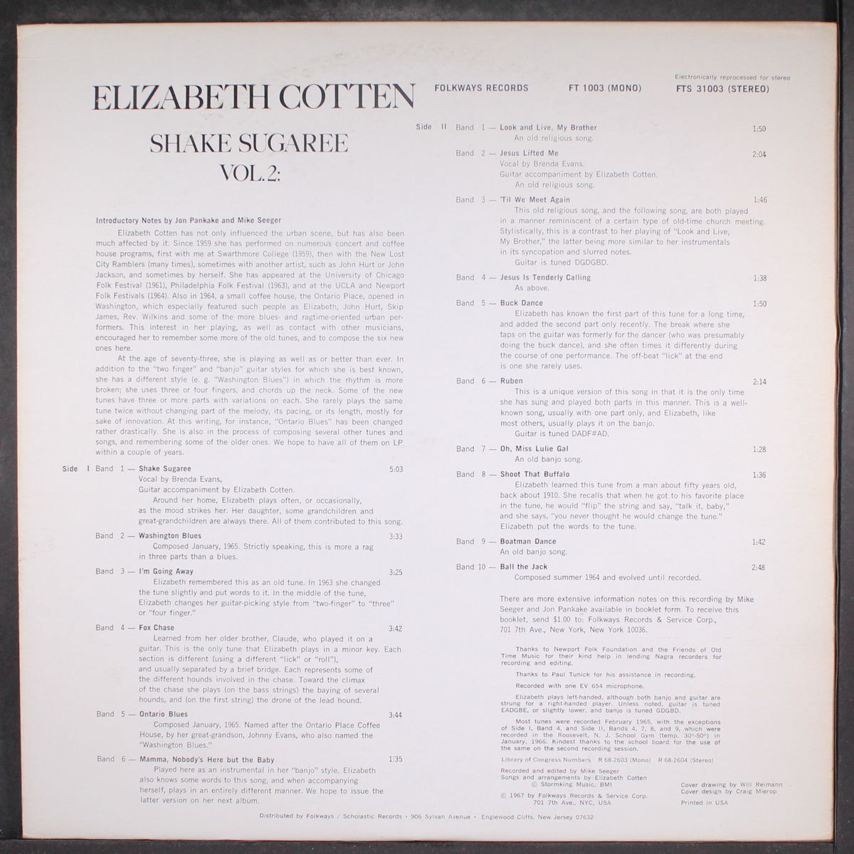 vol. 2: shake sugaree by ELIZABETH COTTEN