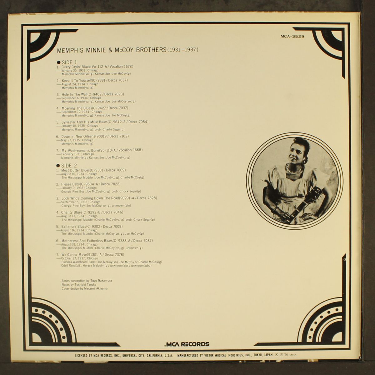 1931-1937 by MEMPHIS MINNIE & MCCOY BROTHERS