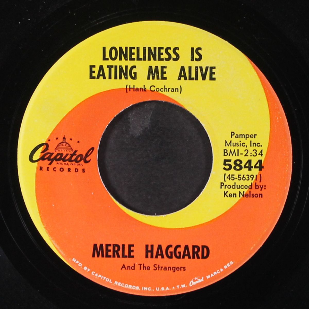 i threw away the rose / loneliness is eating me alive by MERLE HAGGARD