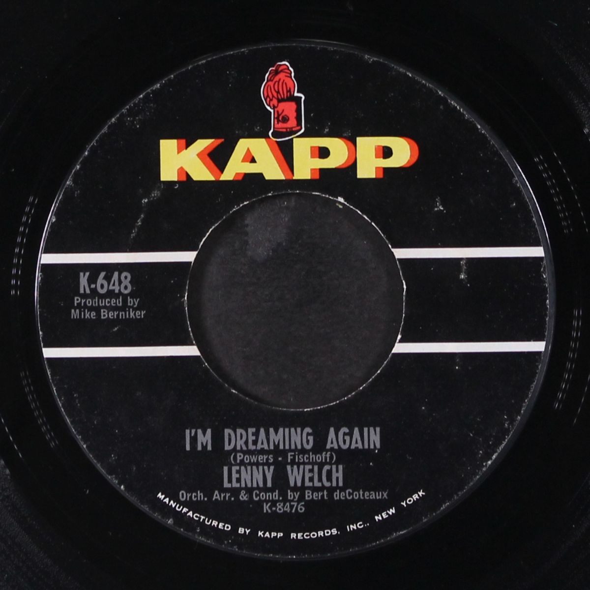 my fool of a heart / i'm dreaming again by LENNY WELCH