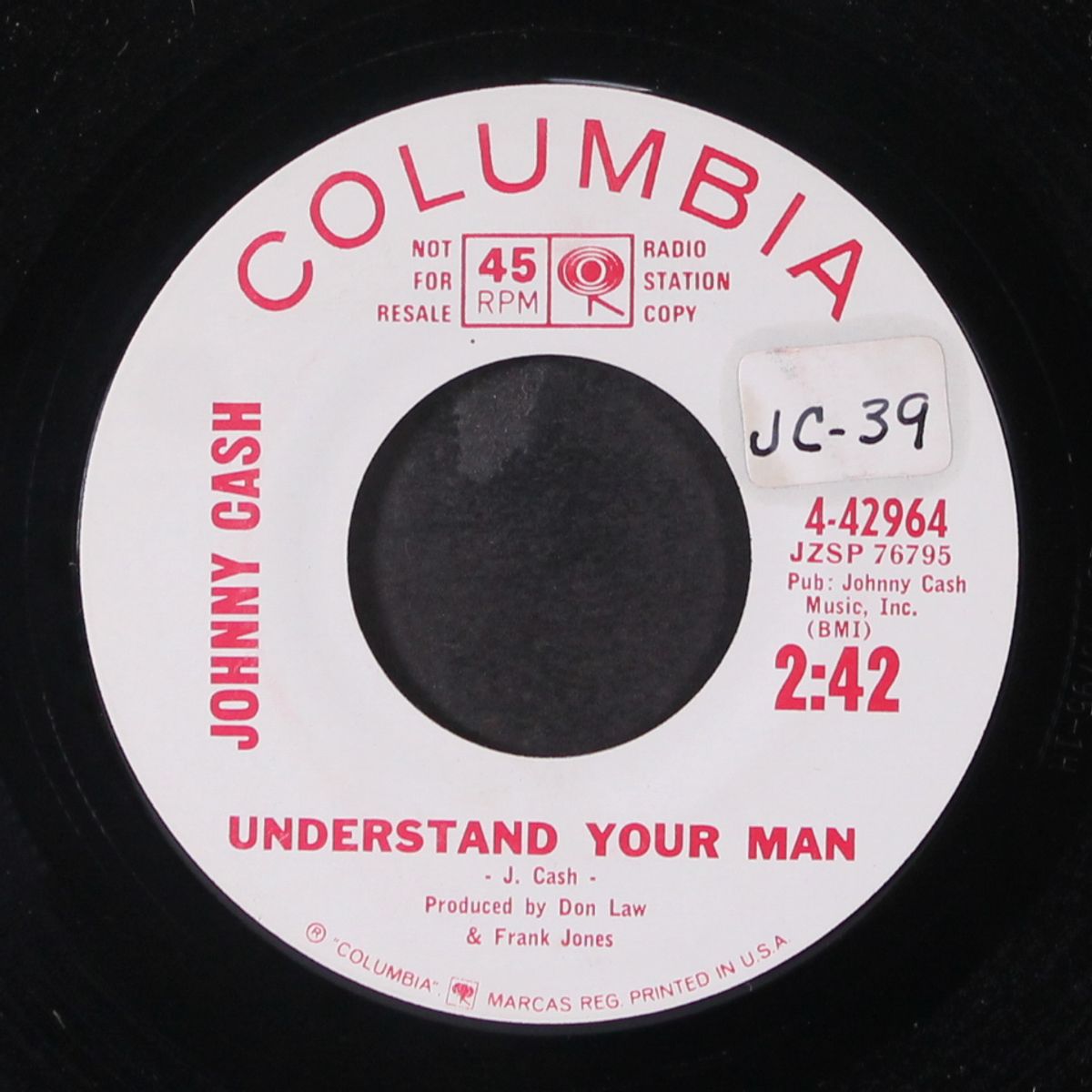 dark as a dungeon / understand your man by JOHNNY CASH
