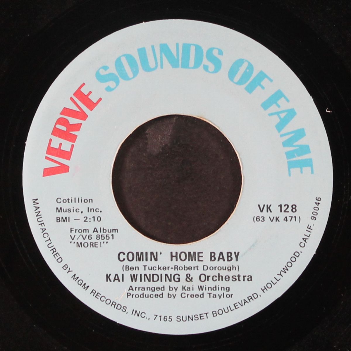 more / comin' home baby by KAI WINDING